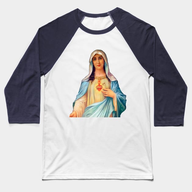 Immaculate Heart of Mary - III Baseball T-Shirt by Brasilia Catholic